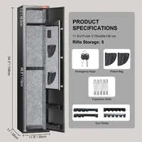 Seif-pentru-arme-Gun-Safe-cu-încuietoare-cu-amprentă-pentru-5-puști-și-4-pistoale