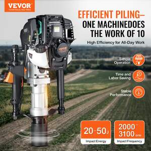 Mașină-de-bătut-țăruși-pentru-gard-cu-2-capete-37-cm³-mecanism-de-acționare-în-4-timpi-pentru-stâlp-tip-T-acționată-pe-benzină