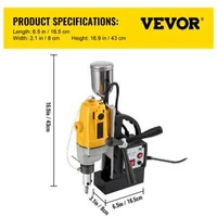 Mașină-de-găurit-portabilă-cu-talpă-magnetică-1100-W-Ø-40-mm-adâncime-de-până-la-55-mm-forță-magnetică-de-12-000-N