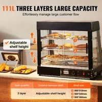 Vitrină-caldă-profesională-pe-3-niveluri-60-cm-temperatură-reglabilă-și-iluminare-LED