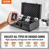 Cutie-pentru-carduri-de-colecție-evaluate-PSA-BGS-5-compartimente-162-de-carduri-cu-încuietoare-cu-cifru
