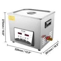 Aparat-profesional-de-curățare-cu-ultrasunete-10-l-40-KHz-putere-240W-cu-degazare