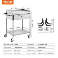 Cărucior-medical-din-oțel-inoxidabil-capacitate-de-până-la-100-kg