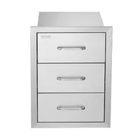 Corp-încorporabil-cu-trei-sertare-pentru-bucătărie-exterioară-și-grătar-400-x-450-x-450-mm-cu-mâner-din-oțel-inoxidabil
