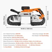 Ferăstrău-cu-bandă-cu-acumulator-20V-fără-perii-cu-adâncime-de-tăiere-127-mm