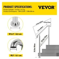 Balustradă-pentru-2-3-trepte-din-oțel-inoxidabil-304-unghi-reglabil-la-0-45-capacitate-de-până-la-200-kg