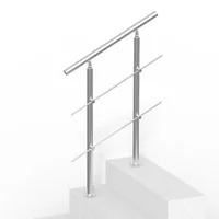 Balustradă-pentru-scări-exterioare-80-cm-2-bare-transversale-oțel-inoxidabil-reglabilă-0-45