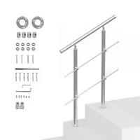 Balustradă-pentru-scări-exterioare-80-cm-2-bare-transversale-oțel-inoxidabil-reglabilă-0-45