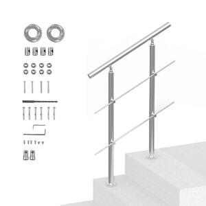 Balustradă-pentru-scări-exterioare-80-cm-2-bare-transversale-oțel-inoxidabil-reglabilă-0-45