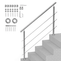 Balustradă-pentru-scări-exterioare-150-cm-cu-3-bare-transversale-din-oțel-inoxidabil-reglabilă-la-0-45