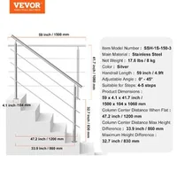 Balustradă-pentru-scări-exterioare-150-cm-cu-3-bare-transversale-din-oțel-inoxidabil-reglabilă-la-0-45