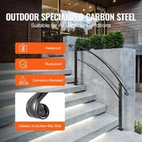 Balustradă-din-fier-forjat-de-5-picioare-pentru-1-5-trepte-neagră-cu-kit-de-montaj