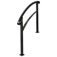Balustradă-din-fier-forjat-de-5-picioare-pentru-1-5-trepte-neagră-cu-kit-de-montaj