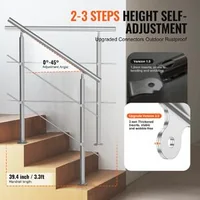 Balustradă-pentru-scări-exterioare-100-cm-cu-2-bare-transversale-din-oțel-inoxidabil-reglabilă-la-0-45
