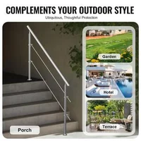 Balustradă-pentru-scări-exterioare-180-cm-2-bare-transversale-oțel-inoxidabil-montaj-pe-podea
