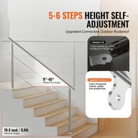 Balustradă-pentru-scări-exterioare-180-cm-2-bare-transversale-oțel-inoxidabil-montaj-pe-podea