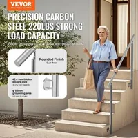 Balustradă-pentru-scări-exterioare-150-cm-montaj-lateral-oțel-inoxidabil