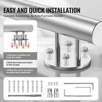 Balustradă-pentru-scări-exterioare-150-cm-montaj-lateral-oțel-inoxidabil
