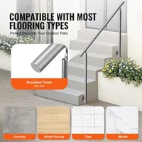 Balustradă-pentru-scări-exterioare-150-cm-montaj-lateral-oțel-inoxidabil