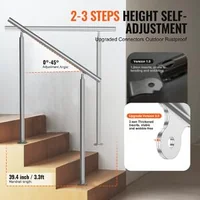 Balustradă-pentru-scări-exterioare-100-cm-din-oțel-inoxidabil-cu-montare-pe-sol