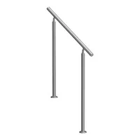 Balustradă-pentru-scări-exterioare-100-cm-din-oțel-inoxidabil-cu-montare-pe-sol