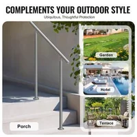 Balustradă-pentru-scări-exterioare-100-cm-din-oțel-inoxidabil-cu-montare-pe-sol