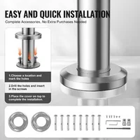 Balustradă-pentru-scări-exterioare-100-cm-din-oțel-inoxidabil-cu-montare-pe-sol