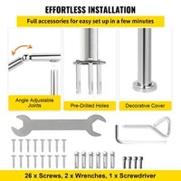 Balustradă-pentru-4-5-trepte-oțel-inoxidabil-304-capacitate-portantă-200-kg-unghi-0-45
