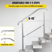 Balustradă-pentru-4-5-trepte-oțel-inoxidabil-304-capacitate-portantă-200-kg-unghi-0-45