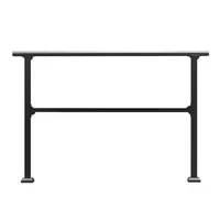 Balustradă-pentru-4-5-trepte-din-țeavă-pătrată-de-oțel-negru-138-cm