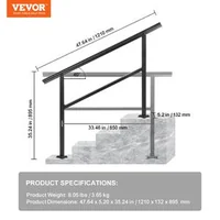 Balustradă-pentru-scări-exterioare-121-cm-pentru-3-4-trepte-din-aluminiu-negru