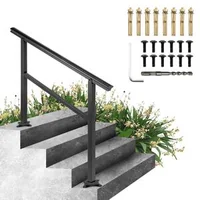 Balustradă-pentru-scări-exterioare-121-cm-pentru-3-4-trepte-din-aluminiu-negru