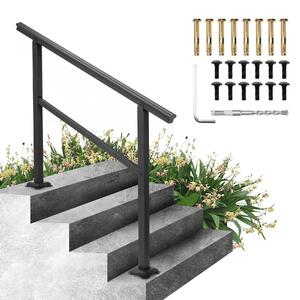 Balustradă-pentru-scări-exterioare-121-cm-pentru-3-4-trepte-din-aluminiu-negru