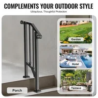 Balustradă-pentru-1-2-trepte-exterioare-din-oțel-negru-21-4-cm