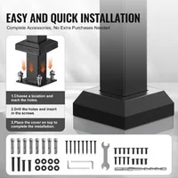 Balustradă-pentru-1-2-trepte-exterioare-din-oțel-negru-21-4-cm