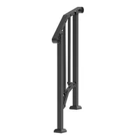 Balustradă-pentru-1-2-trepte-exterioare-din-oțel-negru-21-4-cm
