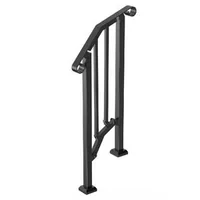 Balustradă-pentru-1-2-trepte-exterioare-din-oțel-negru-21-4-cm