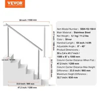 Balustradă-reglabilă-pentru-trepte-exterioare-150-cm-din-oțel-inoxidabil
