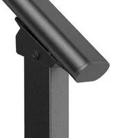 Balustradă-pentru-2-3-trepte-exterioare-din-oțel-negru-țeavă-pătrată