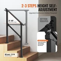 Balustradă-pentru-2-3-trepte-exterioare-din-oțel-negru-țeavă-pătrată