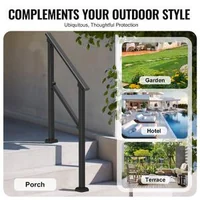 Balustradă-pentru-2-3-trepte-exterioare-din-oțel-negru-țeavă-pătrată