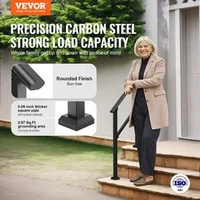 Balustradă-pentru-trepte-exterioare-2-3-trepte-2-bucăți-oțel-negru-țeavă-pătrată