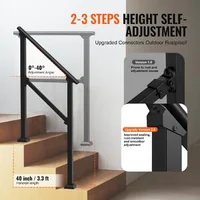 Balustradă-pentru-trepte-exterioare-2-3-trepte-2-bucăți-oțel-negru-țeavă-pătrată