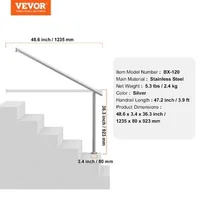 Balustradă-pentru-scări-exterioare-120-cm-oțel-inoxidabil-argintie-pentru-verandă-capacitate-de-220-lb