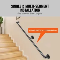 Mână-curentă-pentru-scări-213-cm-din-oțel-carbon-neagră-pentru-montare-pe-perete-capacitate-de-200-kg