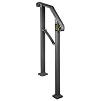 Balustradă-pentru-scări-exterioare-Arch-2-din-fier-forjat-neagră-pentru-2-3-trepte-design-elegant-capacitate-de-încărcare