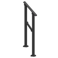 Balustradă-pentru-1-2-trepte-din-oțel-negru-țeavă-pătrată-unghi-reglabil-la-20-35