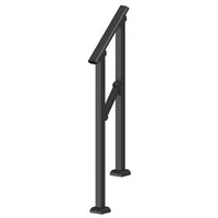 Balustradă-pentru-1-2-trepte-din-oțel-negru-țeavă-pătrată-unghi-reglabil-la-20-35