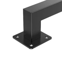 Balustradă-pentru-rafturi-91-cm-oțel-negru-țeavă-pătrată-capacitate-113-kg