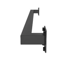 Balustradă-pentru-rafturi-91-cm-oțel-negru-țeavă-pătrată-capacitate-113-kg